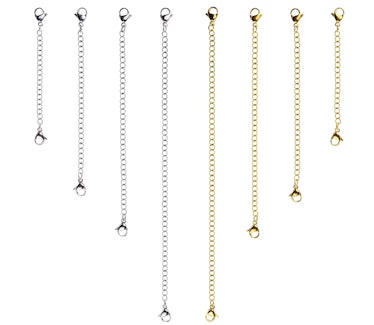 D-buy Stainless Steel Necklace Extenders (8-Piece Set)