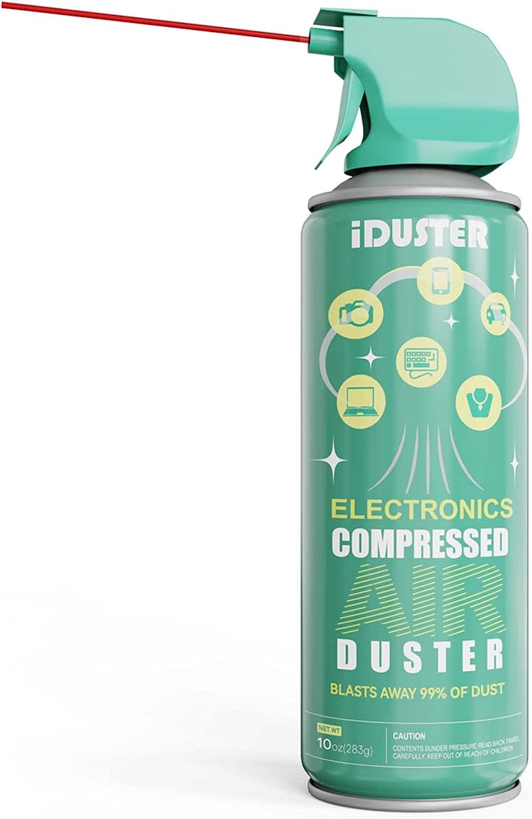 Sneaker cleaning hacks include using the iDuster Disposable Compressed Duster