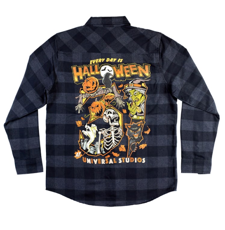 Universal Studios’ Halloween Horror Nights Merch Features The October 31st Anniversary Flannel For 2...