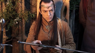 Hugo Weaving plays Elrond in Peter Jackson’s Lord of the Rings movies.