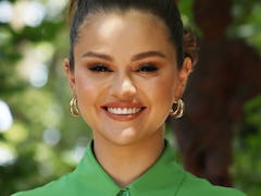 Selena Gomez attended the 2022 Emmy Awards after the presentation of Rare Beauty line.