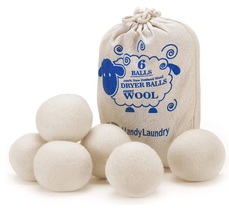 Handy Laundry Wool Dryer Balls (6-Pack)