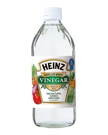 A sneaker-cleaning hack is to use  Heinz All-Natural Distilled White Vinegar