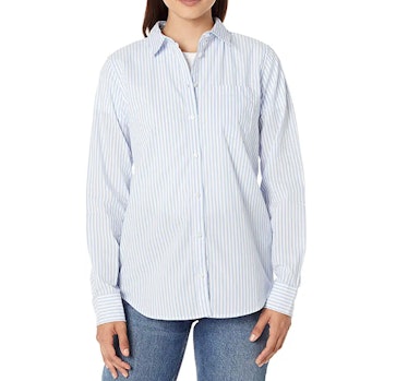 Amazon Essentials Long-Sleeve Button-Down Poplin Shirt