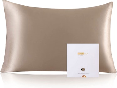 A heat-free styling hack includes sleeping on a 100% Mulberry Silk pillowcase from ZIMASilk