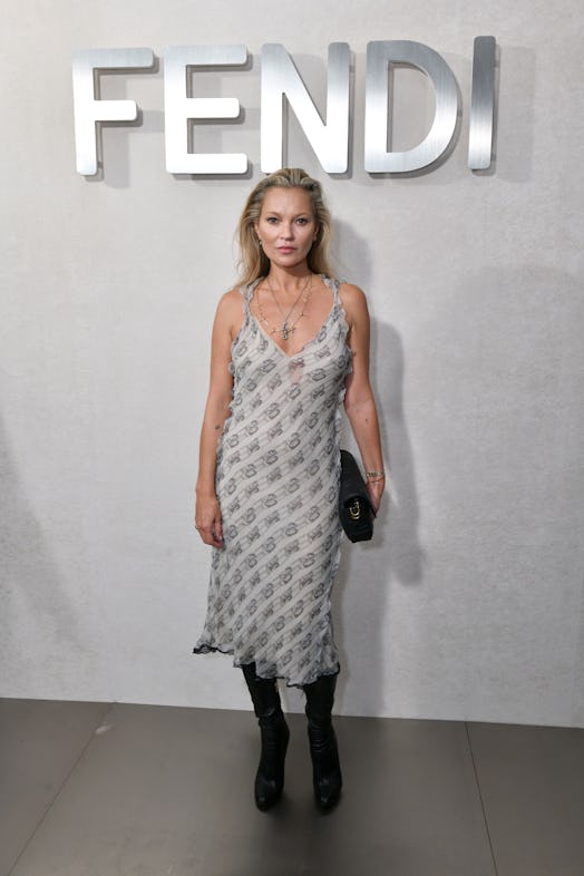 Kate Moss attends the FENDI 25th Anniversary of the Baguette at Hammerstein Ballroom