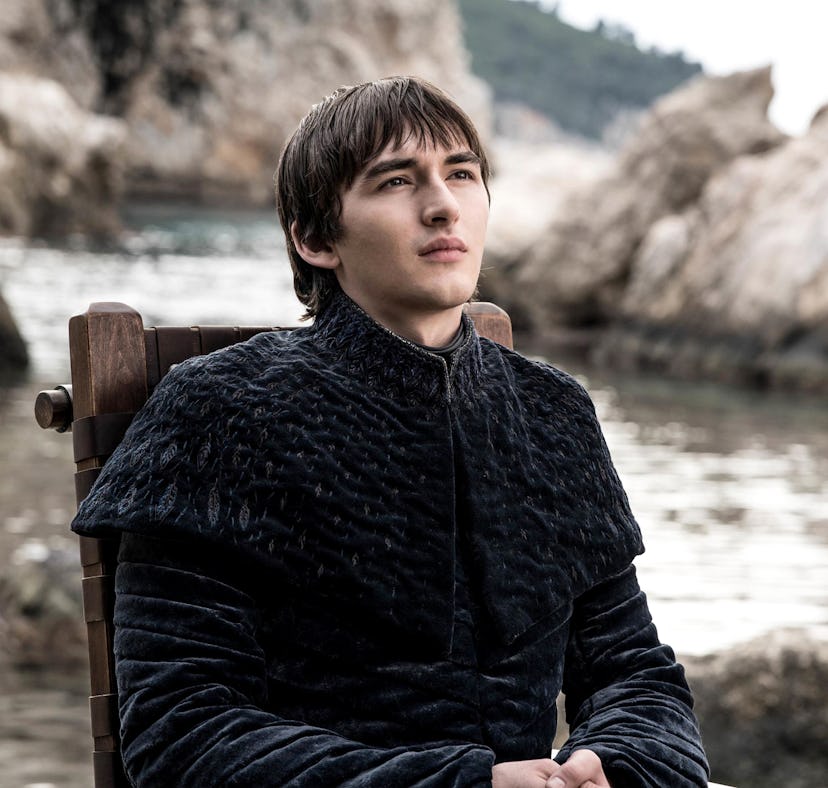 Isaac Hempstead Wright as King Bran the Broken in the Game of Thrones series finale.