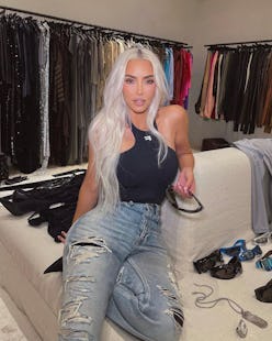 kim kardashian blonde