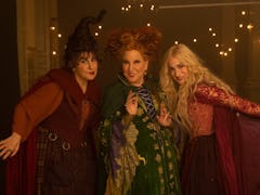 Bette Midler as Winifred "Winnie" Sanderson, Sarah Jessica Parker as Sarah Sanderson, Kathy Najimy a...