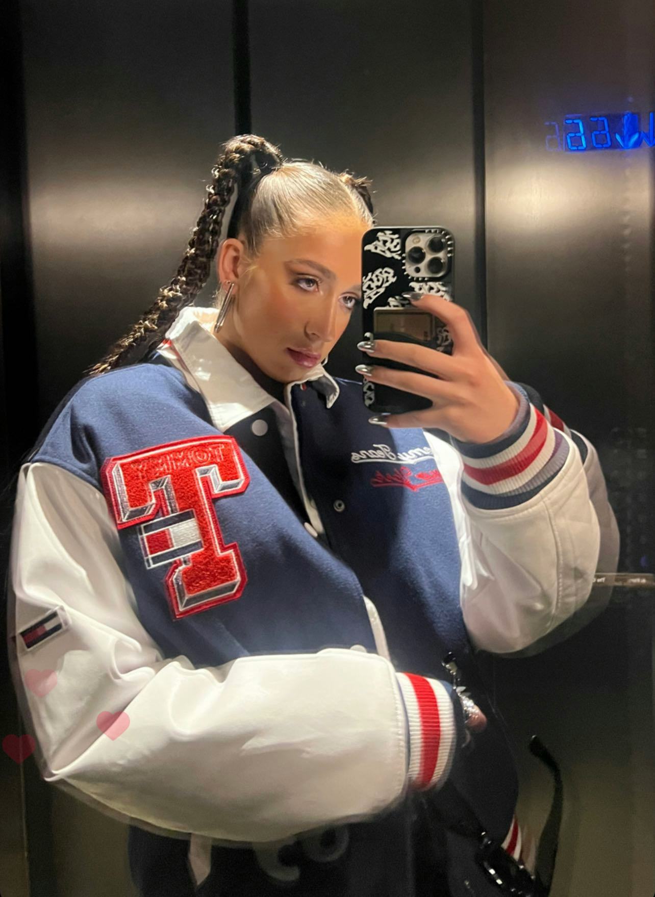 Tate McRae gets ready for Tommy Hilfiger’s show