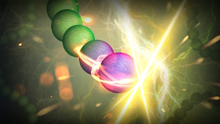 Light-harvesting bacteria infused with nanoparticles can produce electricity in a "living photovolta...