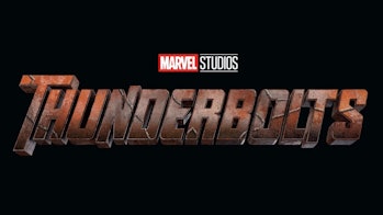 The official Marvel Studios logo for 2024's 'Thunderbolts'