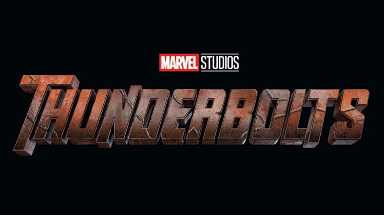 The official Marvel Studios logo for 2024's 'Thunderbolts'