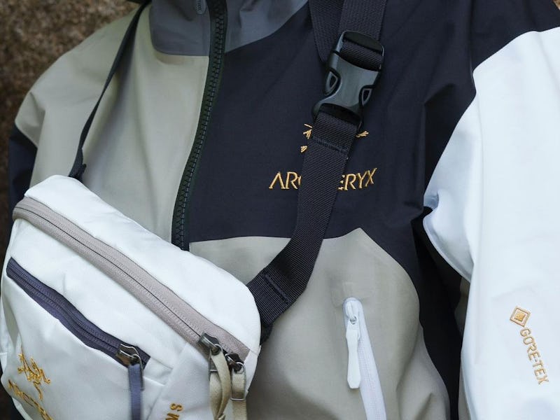 Arc'teryx and Beams patchwork Gore-Tex Beta jacket and Mantis waistpack