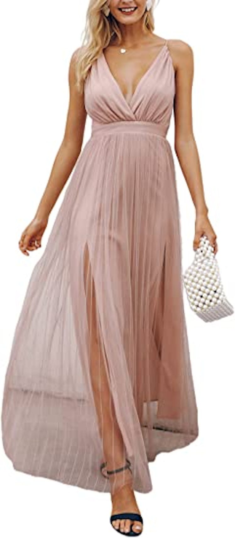 BerryGo Split Maxi Dress