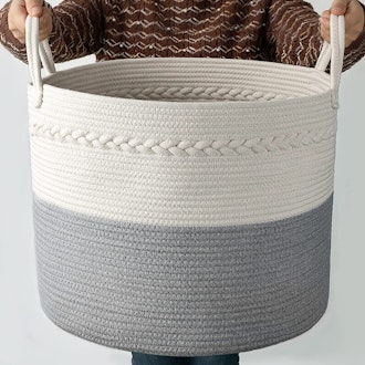COSYLAND Extra Large Woven Storage Basket