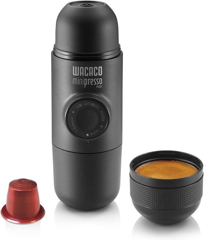 For iced espresso on the go, consider this portable espresso maker that's compatible with Nespresso ...