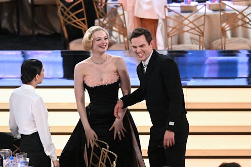 Elle Fanning (L) attends the 74th Emmy Awards at the Microsoft Theater in Los Angeles, California, o...
