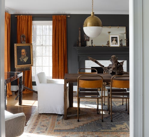 black paint home decor