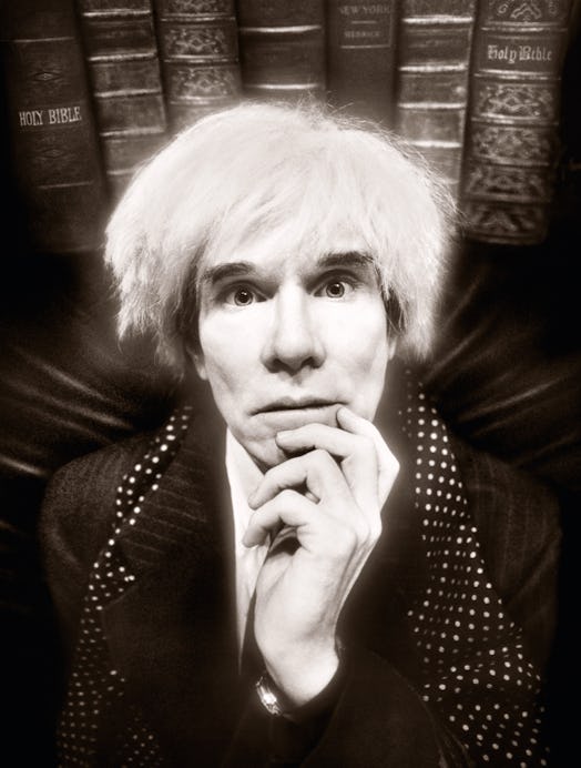 A David LaChapelle portrait of Andy Warhol