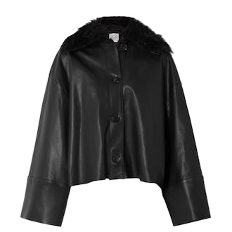 Totême Shearling-Trimmed Jacket