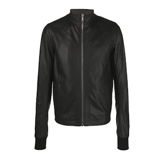 Rick Owens Zip-Front Lambskin Jacket