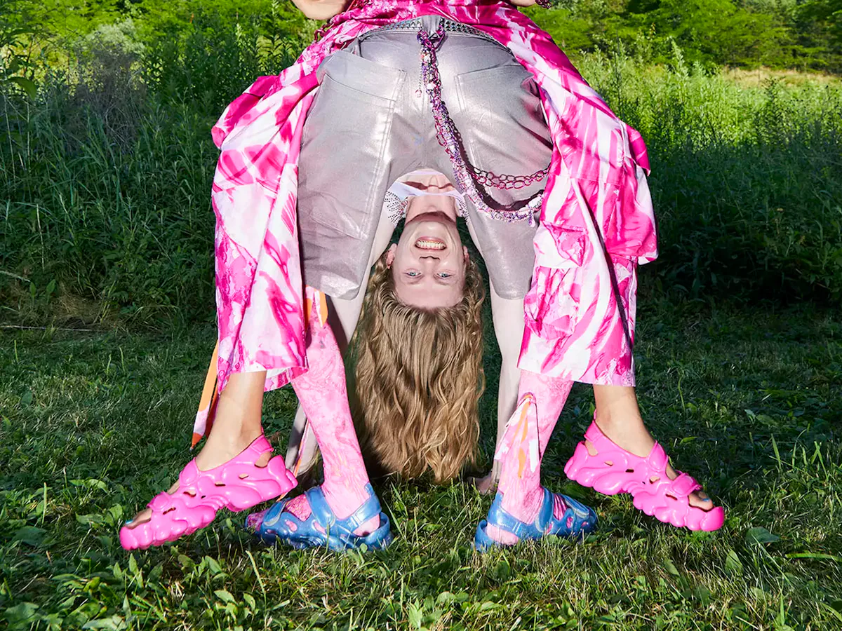 Collina Strada debuts fully recyclable sandals and deadstock Collina Strada debuts fully recyclable sandals and deadstock