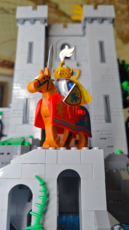 Close up of Lego's new Lion Knight's castle build.