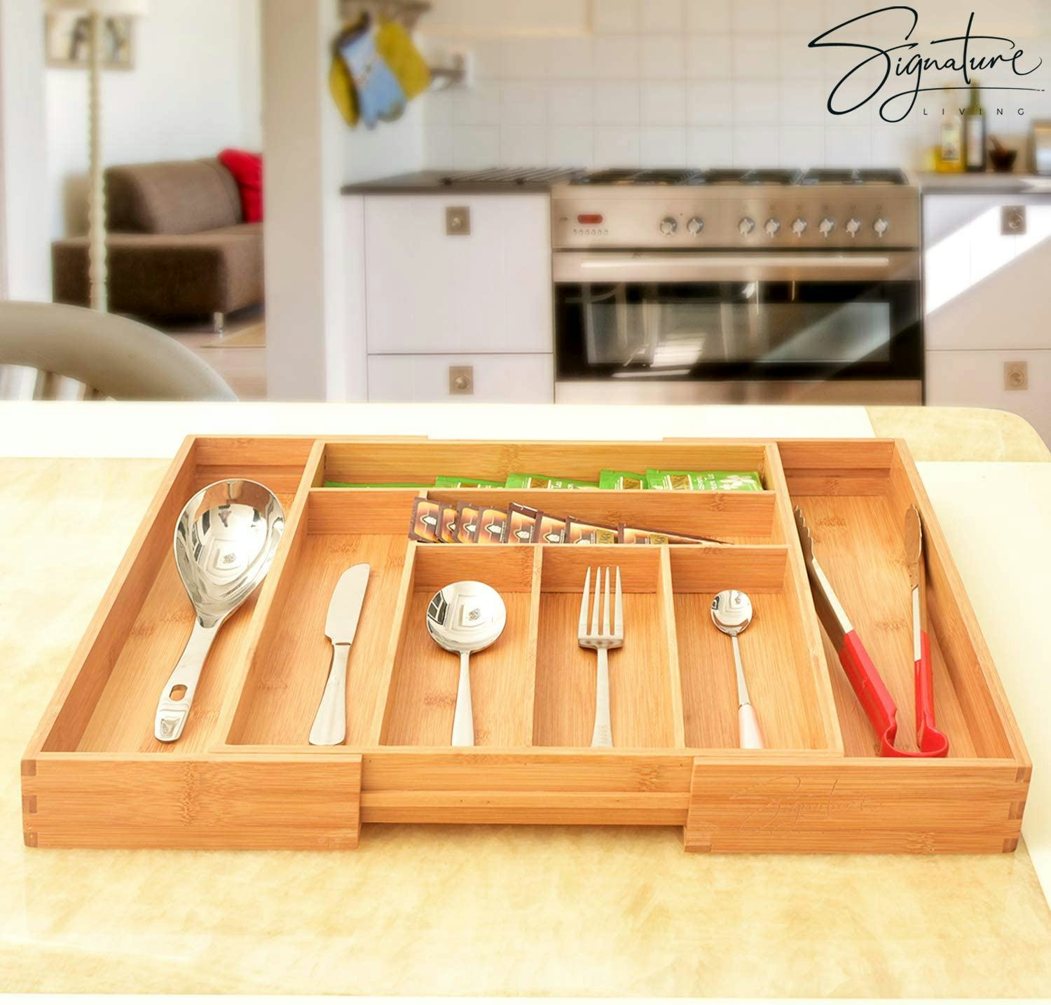 Signature Living Utensil Drawer Organizer