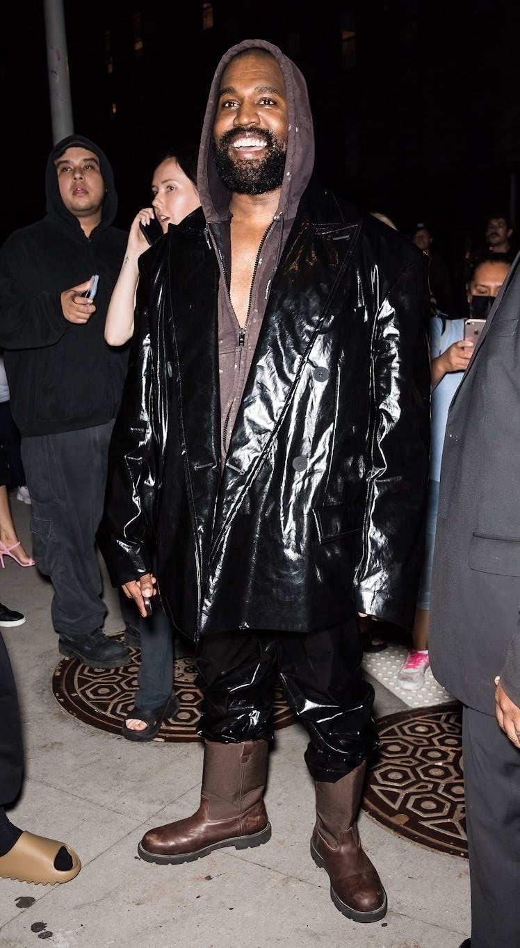 Kanye West leaving the VOGUE World: New York during September 2022 New York Fashion Week 