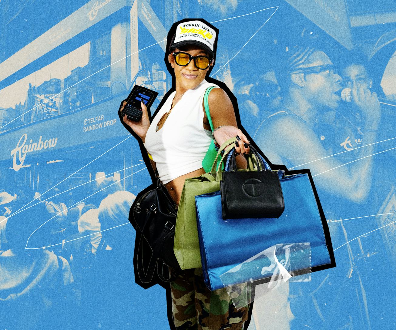 Telfar brought their It bag back to the Brooklyn fashion week event