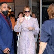 Jennifer Lopez is seen on August 14, 2022 in New York City.