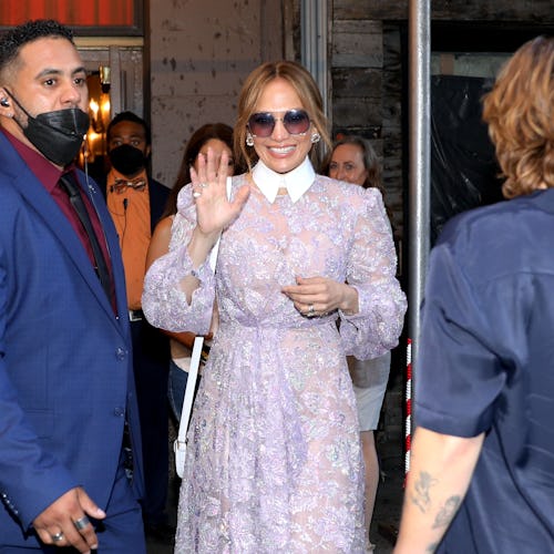 Jennifer Lopez is seen on August 14, 2022 in New York City.