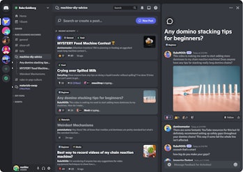 The new Forum Channels layout.