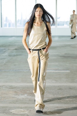 a model walks the runway at peter do's nyfw spring 2023 show