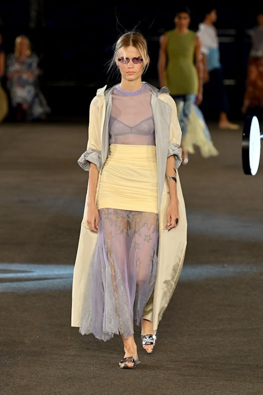 A model walks the runway during Tory Burch Spring/Summer 2023 New York Fashion Week