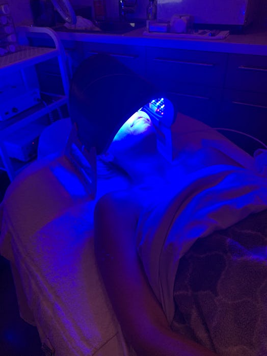HydraFacials can include LED light therapy.