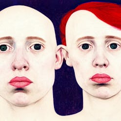 Mat Dryhurst and Holly Herndon AI self-portraits