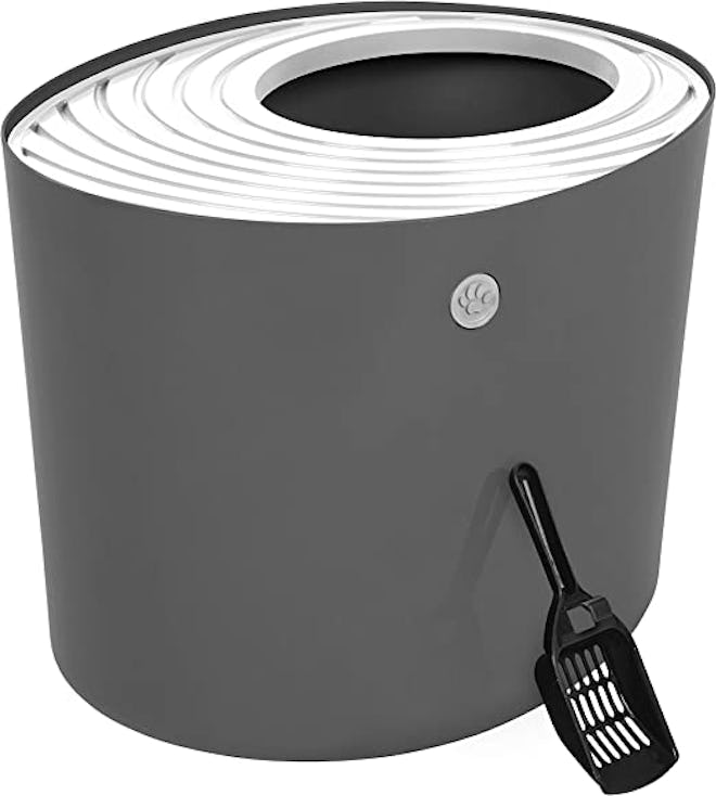 One of the best dog-proof litter boxes features a minimalist, top-entry design. 