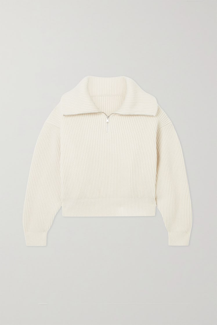 Ribbed Wool And Cashmere-Blend Sweater