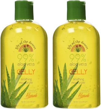 This two-pack of aloe vera gel for hair growth has an overall 4.6-star rating from reviewers.