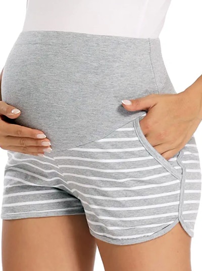 Fitglam Maternity Lounge Shorts are the best petite maternity shorts under $30 on Amazon.