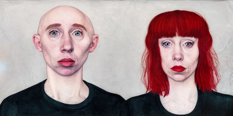 Mat Dryhurst and Holly Herndon AI self-portraits