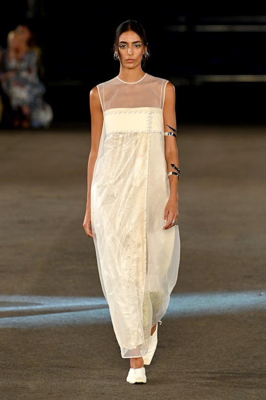 A model walks the runway during Tory Burch - Spring/Summer 2023 New York Fashion Week 