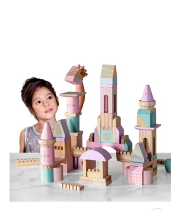 Medieval Princesses Wooden Castle Building Blocks Set