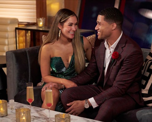 During the first half of the 'Bachelorette' season finale Sept. 13, Rachel and Aven talked about bei...