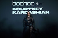 Kourtney Kardashian at her boohoo runway show during NYFW (aka New York Fashion Week) on Sept. 13, 2...