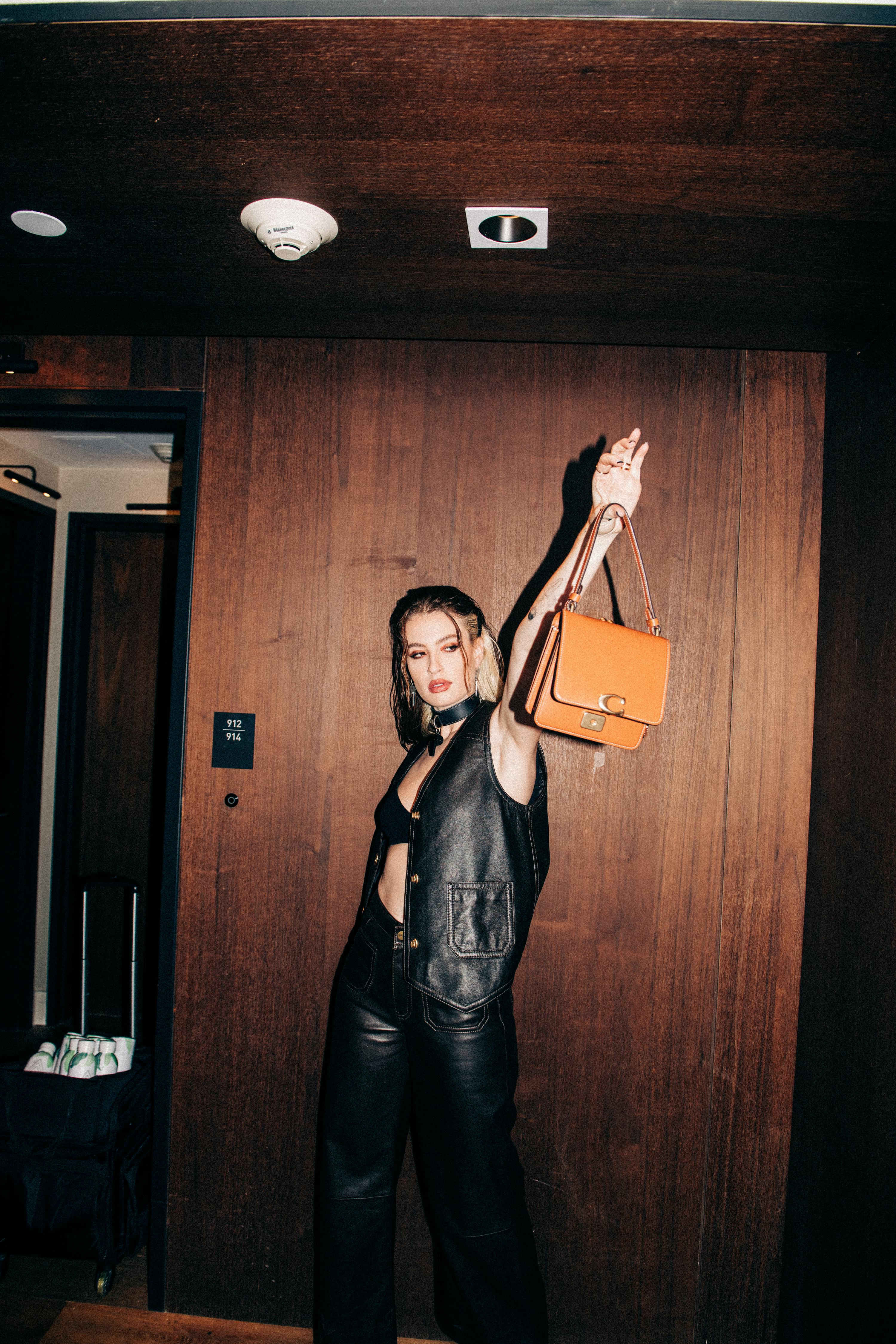 Famous singer Fletcher getting ready for Coach’s NYFW Show