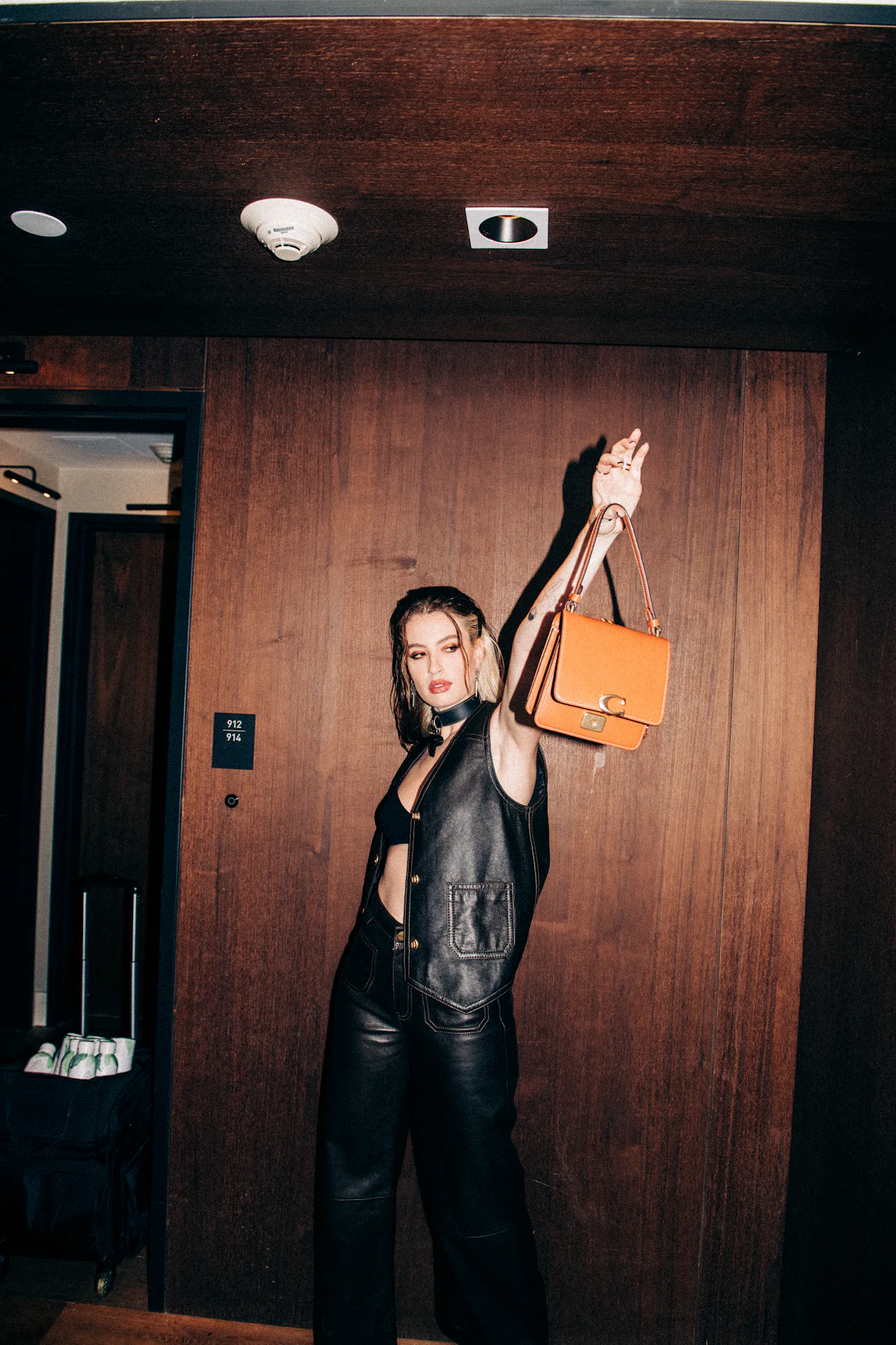 Famous singer Fletcher getting ready for Coach’s NYFW Show