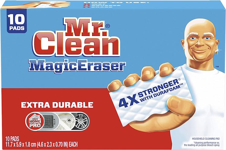 A sneaker-cleaning hack is to use Mr. Clean Magic Eraser (Set of 10)